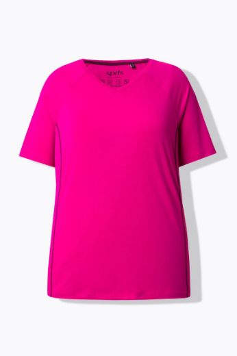 Moda za polnejše Majica sportska kratkih rukava V izreza plus velikost, xxl, Ulla Popken in Johann Popken (JP1880)