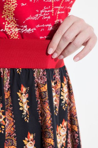 Moda za polnejše Suknja cvijetnog uzorka plus velikost, xxl, Ulla Popken in Johann Popken (JP1880)