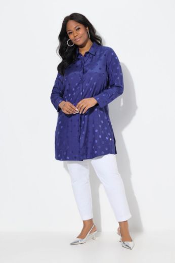 Moda za polnejše Bluza dugih rukava duži model plus velikost, xxl, Ulla Popken in Johann Popken (JP1880)