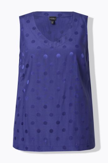 Moda za polnejše Bluza bez rukava V izreza plus velikost, xxl, Ulla Popken in Johann Popken (JP1880)