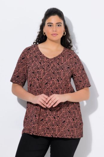 Moda za polnejše Majica kratkih rukava A kroja V izreza plus velikost, xxl, Ulla Popken in Johann Popken (JP1880)