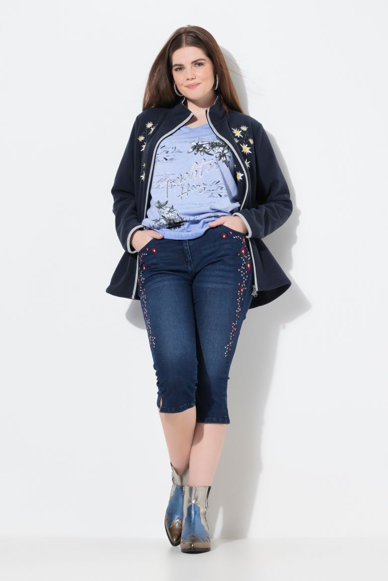 Moda za polnejše Traperice Capri plus velikost, xxl, Ulla Popken in Johann Popken (JP1880)