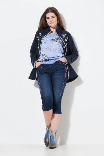 Moda za polnejše Traperice Capri plus velikost, xxl, Ulla Popken in Johann Popken (JP1880)
