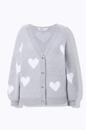 Moda za polnejše Kardigan dugih rukava na kopčanje plus velikost, xxl, Ulla Popken in Johann Popken (JP1880)