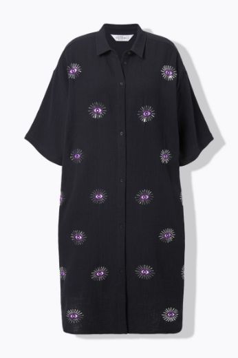 Moda za polnejše Haljina midi 3/4 rukava plus velikost, xxl, Ulla Popken in Johann Popken (JP1880)