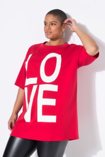 Moda za polnejše Majica dužeg kroja s natpisom plus velikost, xxl, Ulla Popken in Johann Popken (JP1880)