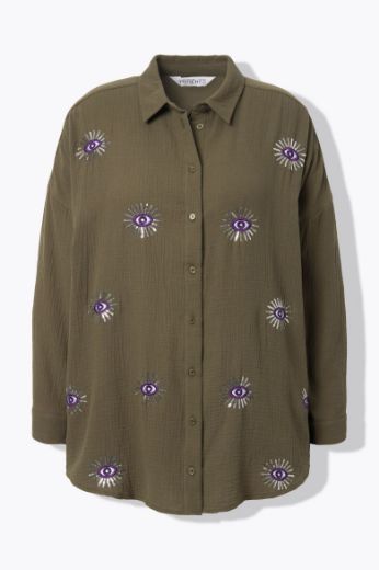 Moda za polnejše Bluza dugih rukava s motivom oka plus velikost, xxl, Ulla Popken in Johann Popken (JP1880)