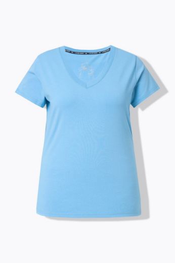 Moda za polnejše Majica sa v izrezom i kratkih rukava plus velikost, xxl, Ulla Popken in Johann Popken (JP1880)