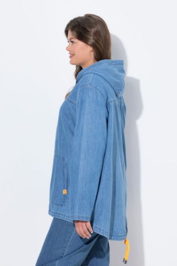 Moda za polnejše Jakna lagana od trapera s kapuljačom plus velikost, xxl, Ulla Popken in Johann Popken (JP1880)