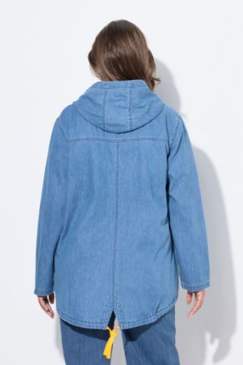 Moda za polnejše Jakna lagana od trapera s kapuljačom plus velikost, xxl, Ulla Popken in Johann Popken (JP1880)