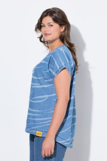 Moda za polnejše Bluza kratkih rukava V ovratnika plus velikost, xxl, Ulla Popken in Johann Popken (JP1880)