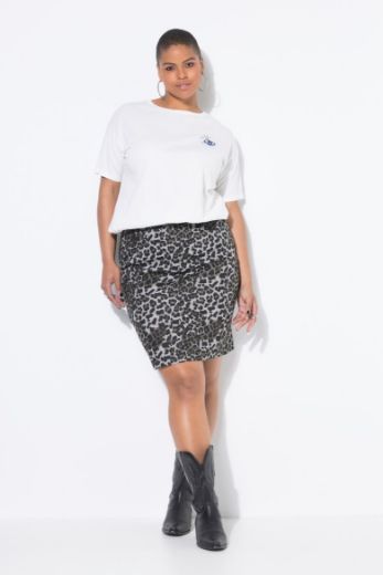 Moda za polnejše Suknja s leopard uzorkom plus velikost, xxl, Ulla Popken in Johann Popken (JP1880)