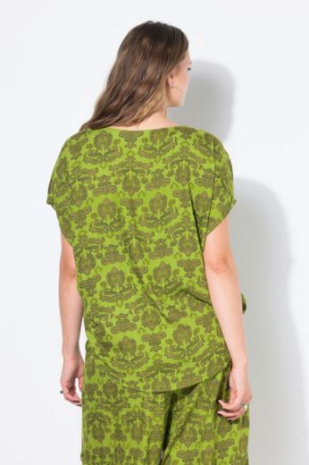 Moda za polnejše Bluza kratkih rukava V ovratnika plus velikost, xxl, Ulla Popken in Johann Popken (JP1880)