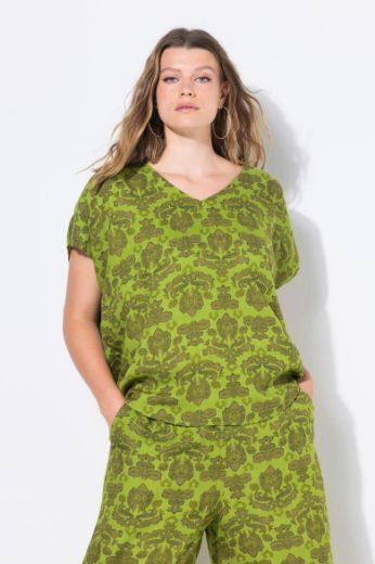 Moda za polnejše Bluza kratkih rukava V ovratnika plus velikost, xxl, Ulla Popken in Johann Popken (JP1880)