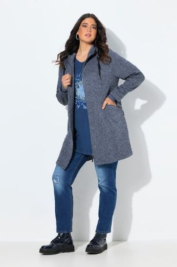 Moda za polnejše Jakna pletena s podstavom od flisa plus velikost, xxl, Ulla Popken in Johann Popken (JP1880)