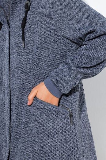 Moda za polnejše Jakna pletena s podstavom od flisa plus velikost, xxl, Ulla Popken in Johann Popken (JP1880)