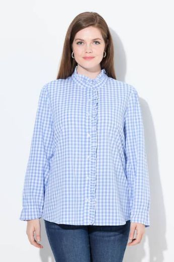 Moda za polnejše Košulja dugih rukava karirana plus velikost, xxl, Ulla Popken in Johann Popken (JP1880)