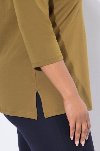 Moda za polnejše Majica 3/4 rukava A kroja plus velikost, xxl, Ulla Popken in Johann Popken (JP1880)