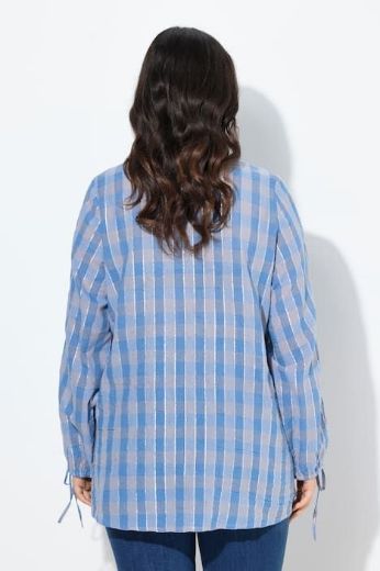 Moda za polnejše Bluza dugih rukava karirana plus velikost, xxl, Ulla Popken in Johann Popken (JP1880)