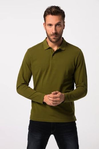 Moda za polnejše Majica Polo dugi rukavi plus velikost, xxl, Ulla Popken in Johann Popken (JP1880)