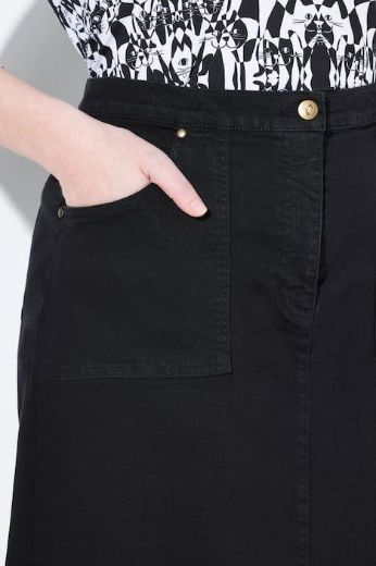 Moda za polnejše Suknja traper A kroja plus velikost, xxl, Ulla Popken in Johann Popken (JP1880)