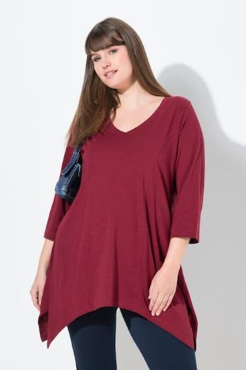 Moda za polnejše Majica A kroja asimetrična plus velikost, xxl, Ulla Popken in Johann Popken (JP1880)