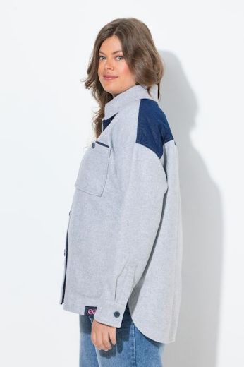 Moda za polnejše Jakna lagana na kopčanje plus velikost, xxl, Ulla Popken in Johann Popken (JP1880)