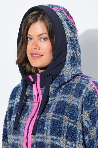 Moda za polnejše Jakna dužeg kroja karirana plus velikost, xxl, Ulla Popken in Johann Popken (JP1880)