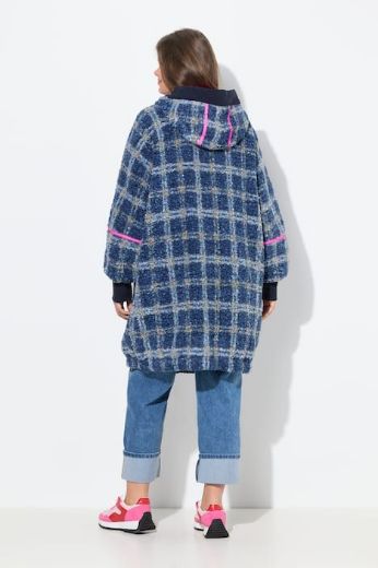 Moda za polnejše Jakna dužeg kroja karirana plus velikost, xxl, Ulla Popken in Johann Popken (JP1880)
