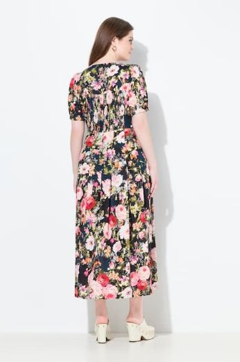 Moda za polnejše Haljina maxi kratkih rukava plus velikost, xxl, Ulla Popken in Johann Popken (JP1880)