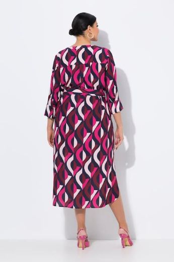 Moda za polnejše Haljina maxi 3/4 rukava plus velikost, xxl, Ulla Popken in Johann Popken (JP1880)