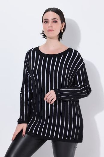 Moda za polnejše Pulover dugih rukava plus velikost, xxl, Ulla Popken in Johann Popken (JP1880)