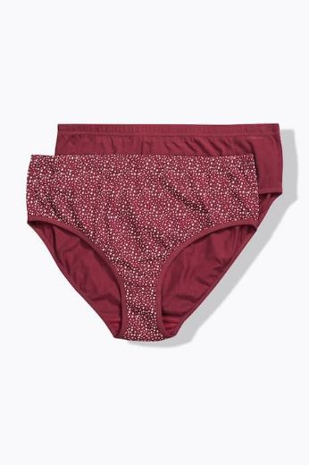 Moda za polnejše Gaćice midi 2 komada plus velikost, xxl, Ulla Popken in Johann Popken (JP1880)