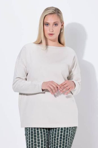 Moda za polnejše Pulover dugih rukava šireg kroja plus velikost, xxl, Ulla Popken in Johann Popken (JP1880)