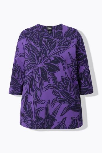 Moda za polnejše Majica 3/4 rukava A kroja plus velikost, xxl, Ulla Popken in Johann Popken (JP1880)