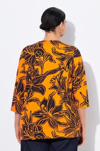 Moda za polnejše Majica 3/4 rukava A kroja plus velikost, xxl, Ulla Popken in Johann Popken (JP1880)