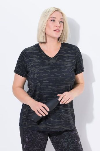 Moda za polnejše Majica kratkih rukava V ovratnika plus velikost, xxl, Ulla Popken in Johann Popken (JP1880)
