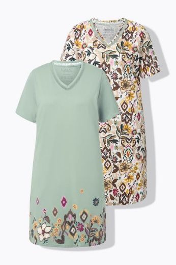 Moda za polnejše Spavaćica kratkih rukava 2 komada plus velikost, xxl, Ulla Popken in Johann Popken (JP1880)