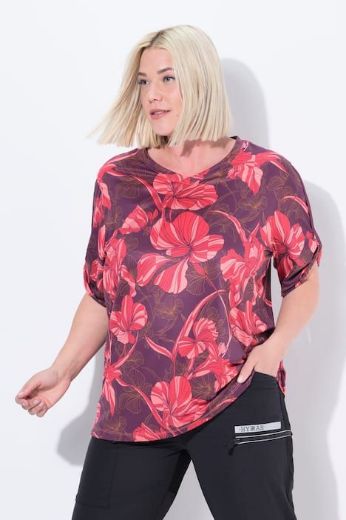 Moda za polnejše Majica kratkih rukava V ovratnika plus velikost, xxl, Ulla Popken in Johann Popken (JP1880)