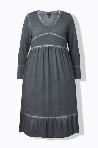 Moda za polnejše Haljina midi V ovratnika plus velikost, xxl, Ulla Popken in Johann Popken (JP1880)