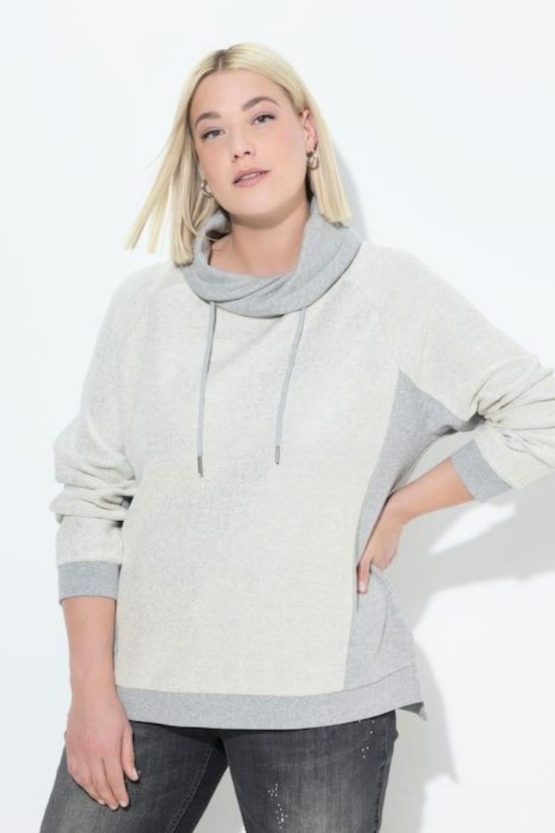 Moda za polnejše Majica dugih rukava s kapuljačom plus velikost, xxl, Ulla Popken in Johann Popken (JP1880)
