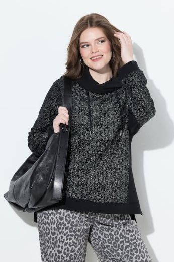 Moda za polnejše Majica dugih rukava s kapuljačom plus velikost, xxl, Ulla Popken in Johann Popken (JP1880)