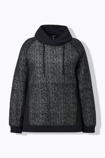 Moda za polnejše Majica dugih rukava s kapuljačom plus velikost, xxl, Ulla Popken in Johann Popken (JP1880)