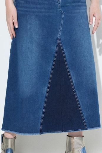 Moda za polnejše Suknja od trapera plus velikost, xxl, Ulla Popken in Johann Popken (JP1880)