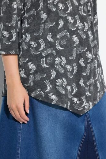 Moda za polnejše Majica 3/4 rukava A kroja plus velikost, xxl, Ulla Popken in Johann Popken (JP1880)