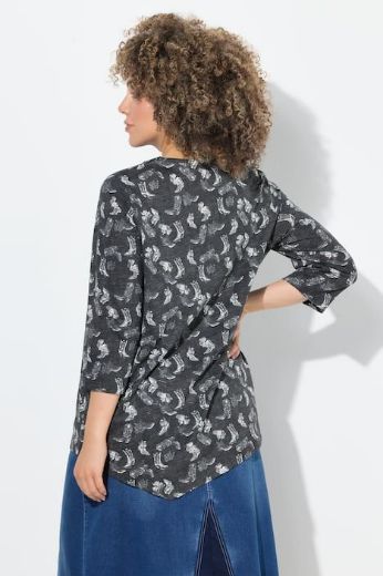 Moda za polnejše Majica 3/4 rukava A kroja plus velikost, xxl, Ulla Popken in Johann Popken (JP1880)