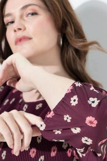 Moda za polnejše Haljina midi 3/4 rukava plus velikost, xxl, Ulla Popken in Johann Popken (JP1880)
