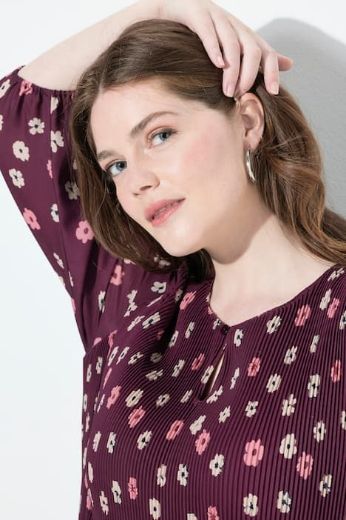 Moda za polnejše Haljina midi 3/4 rukava plus velikost, xxl, Ulla Popken in Johann Popken (JP1880)