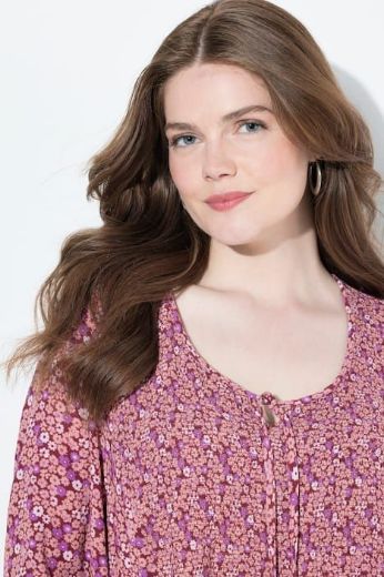 Moda za polnejše Bluza 3/4 rukava A kroja plus velikost, xxl, Ulla Popken in Johann Popken (JP1880)
