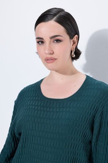 Moda za polnejše Pulover polu rukava plus velikost, xxl, Ulla Popken in Johann Popken (JP1880)